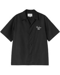 Carhartt - Logo Embroidered Short-Sleeved Shirt - Lyst