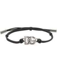Dolce & Gabbana - Dg Logo Plaque Bracelet - Lyst