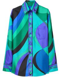 PUCCI - Pucci Pesci-Printed Long Sleeved Shirt - Lyst