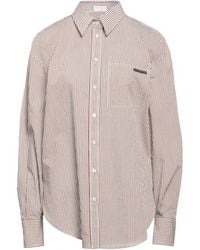 Brunello Cucinelli - Patterned Shirts Blouses - Lyst