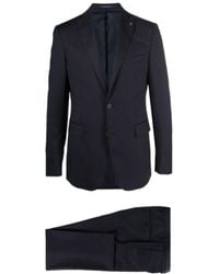 Tagliatore - Logo-Appliqué Virgin Wool Single-Breasted Suit - Lyst