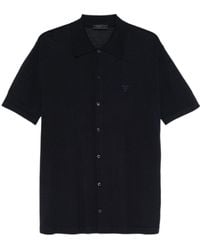 Prada - Logo-Embroidered Shirt - Lyst