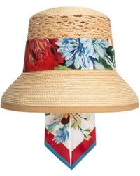 Dolce & Gabbana - Raffia Sun Hat - Lyst