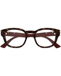 Gucci - Eyewear Panthos Frame Glasses - Lyst
