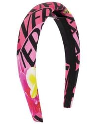 Versace - Logo-Print Hair Band - Lyst