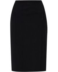 Jil Sander - Skirt With Raw Hem - Lyst
