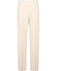 Agnona - Pressed-Crease Cashmere Trousers - Lyst