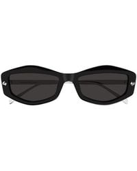 McQueen - Eyewear Rectangular Frame Sunglasses - Lyst