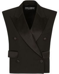 Dolce & Gabbana - Doublebreasted Sleeveless Jacket - Lyst