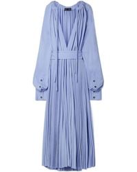 Proenza Schouler - Lace-Up Pleated Dress - Lyst