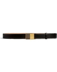 KHAITE - Logo-Engraved Buckle Belt - Lyst