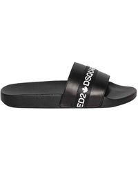 DSquared² - Logo Almond Toe Sliders - Lyst