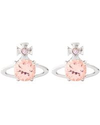 Vivienne Westwood - Crystal Saturn Earrings - Lyst