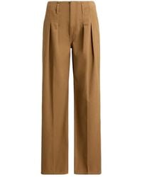 Polo Ralph Lauren - Pleated Wide-Leg Trousers - Lyst
