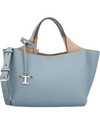 Tod's - Logo Plaque Mini Top Handle Bag - Lyst