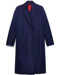 MAX&Co. - Double-Breasted Satin Coat - Lyst