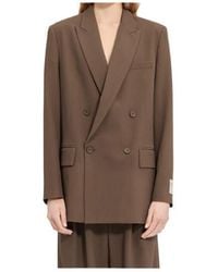 MM6 by Maison Margiela - Double-Breasted Blazer - Lyst