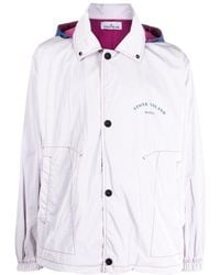 Stone Island - Marina Logo-Print Hooded Jacket - Lyst