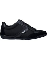 BOSS - Spliced Lowtop Laceup Sneakers - Lyst