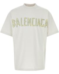 Balenciaga - Tape Logo Crewneck T-Shirt - Lyst