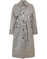 Baum und Pferdgarten - Check Belted Trench Coat - Lyst