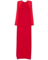 Alberta Ferretti - Cardy Long-Sleeve Maxi Dress - Lyst