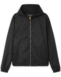 Versace - Barocco Pattern Zip-Up Hooded Jacket - Lyst