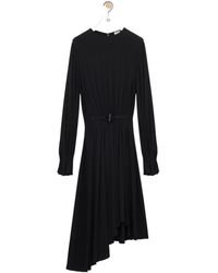 Loewe - Asymmetric Draped Dress - Lyst