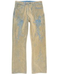 Acne Studios - Flocked Straight-Leg Jeans - Lyst
