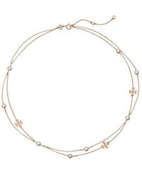 Tory Burch - Moondance Layered Pearl Necklace - Lyst