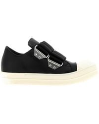 Rick Owens - Double Strap Low-Top Sneakers - Lyst