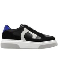 Ferragamo - Cassina Gancini Outline Low-Top Sneakers - Lyst