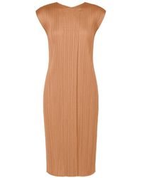 Pleats Please Issey Miyake - Pleated Dress - Lyst