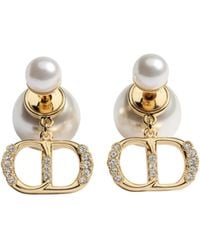 Dior - Bijoux Logo Drop Earrings - Lyst