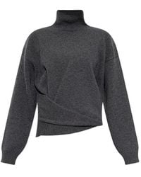 Rohe - Draped Turtleneck Knitted Sweater - Lyst