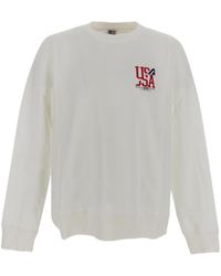Autry - Logo Printed Crewneck Sweatshirt - Lyst