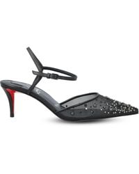 Christian Louboutin - Embellished Pointed-Toe Pumps - Lyst