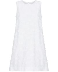P.A.R.O.S.H. - Floral Embroidered Sleeveless Dress - Lyst