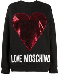Moschino - Round-Necked Logo Sweater - Lyst
