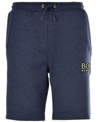 BOSS - Logo Straight Shorts - Lyst