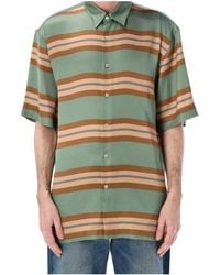 Dries Van Noten - Cassidye Stripe Short-Sleeve Shirt - Lyst