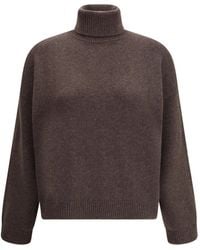 Brunello Cucinelli - Turtleneck Long Sleeved Sweater - Lyst