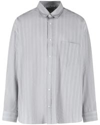 Acne Studios - Striped Button-Up Shirt - Lyst