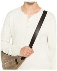 Lemaire - Ribbed Henley Long Sleeved Top - Lyst