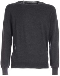 Gran Sasso - Crew-Neck Wool Sweater - Lyst