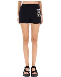 Moschino - Teddy Bear Logo Printed Shorts - Lyst