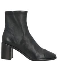 Tory Burch - Solid Color Leather Ankle Boots - Lyst