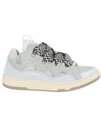 Lanvin - Zigzag-Laces Round Toe Sneakers - Lyst