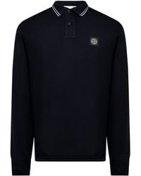 Stone Island - Logo Cotton Compass Patch Polo Shirt - Lyst
