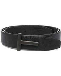 Tom Ford - T Logo Buckle Belt - Lyst